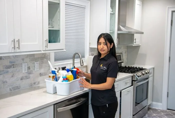 Bay Blue Cleaning crew providing residential cleaning service
