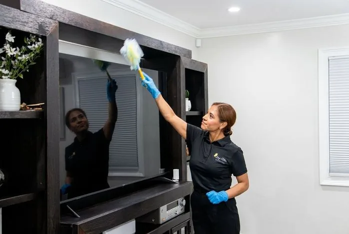Bay Blue Cleaning team providing thorough home cleaning service